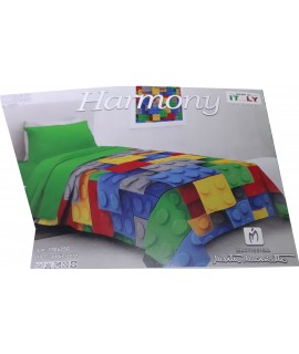 Trapunta piumone Invernale per letto singolo stampa 3D stile lego Marta  Marzotto - Falco Biancheria